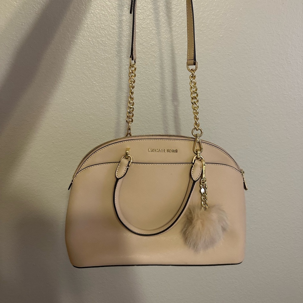 Medium Large Tan Michael Kors Purse